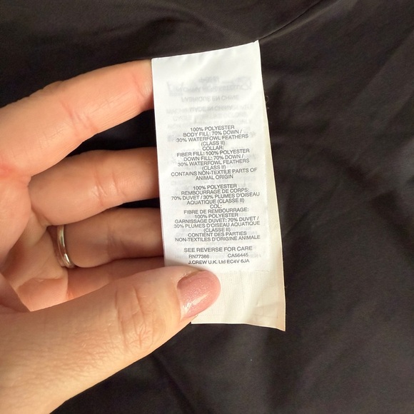 NWT J.Crew Black Excursion Quilted Down Vest XXS Fits XS Women’s Lightweight - Picture 9 of 11